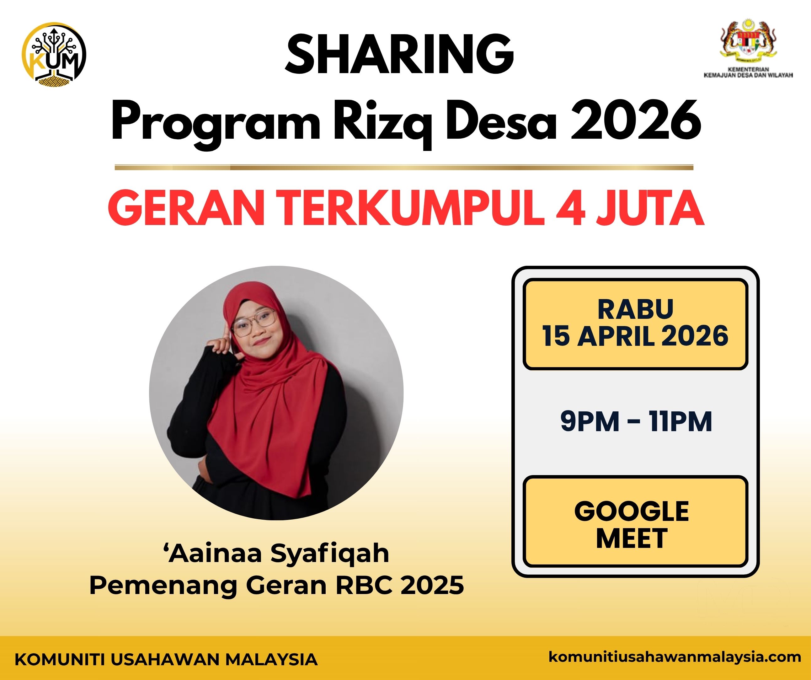 SHARING  Program Rizq Desa 2026 | GERAN TERKUMPUL 4 JUTA